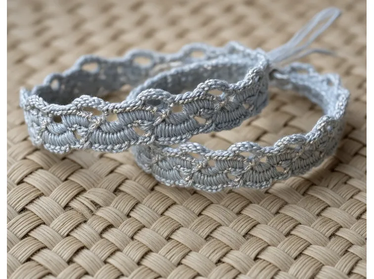 bracciale uncinetto pizzo