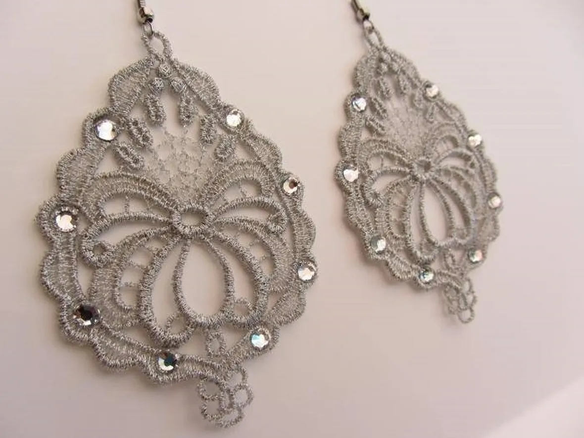 orecchini pizzo macramè