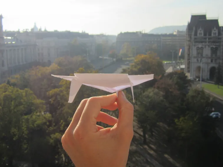 modello di aereo di carta