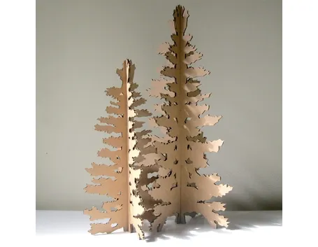 albero in cartone riciclato