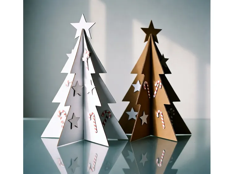 albero di natale in cartone