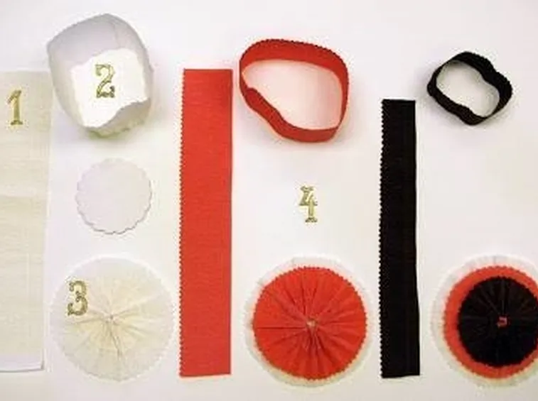 materiale per creare coccarda