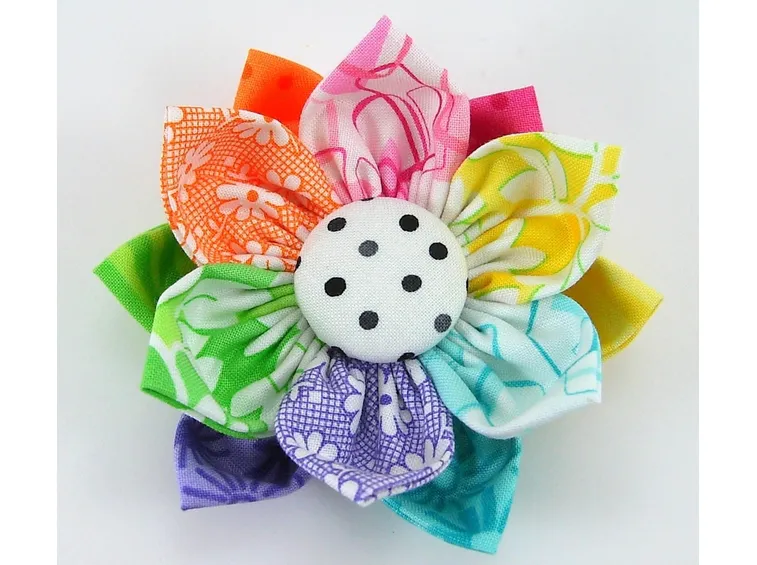 creare fiori di stoffa