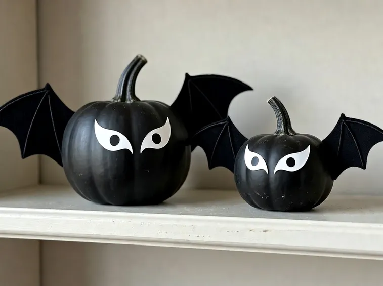 pipistrelli con zucche