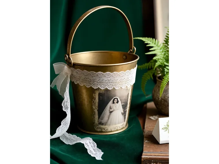secchio decorato