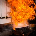 incendio in cucina