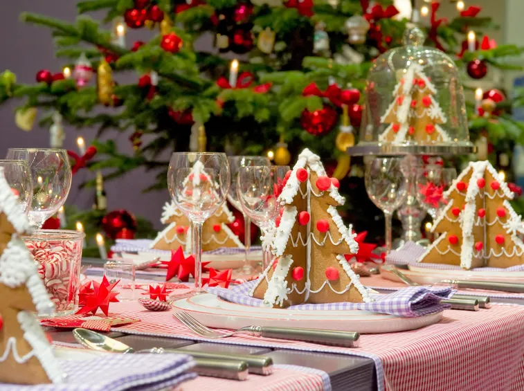 decorazioni natalizie per la tavola