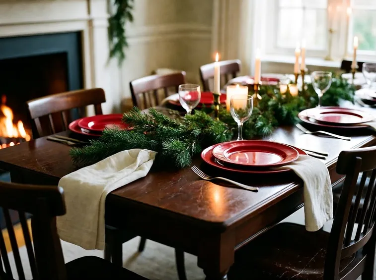 decorare tavola per Natale