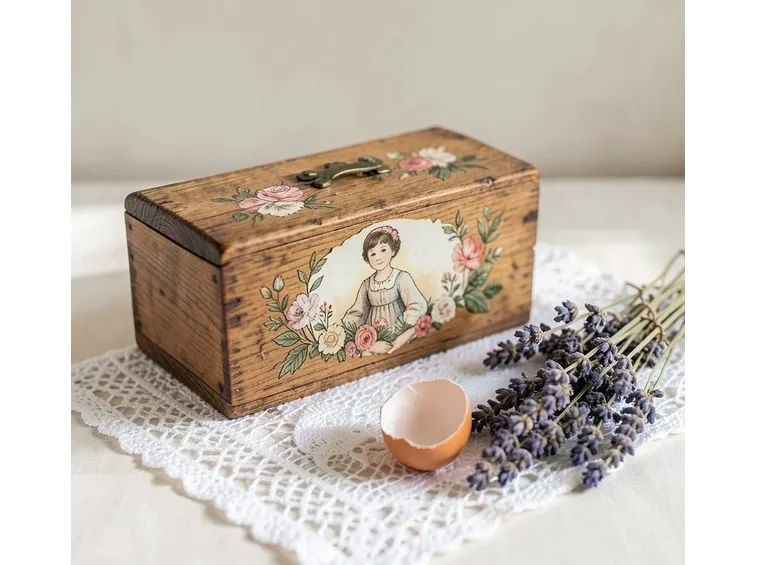 Scatola con découpage