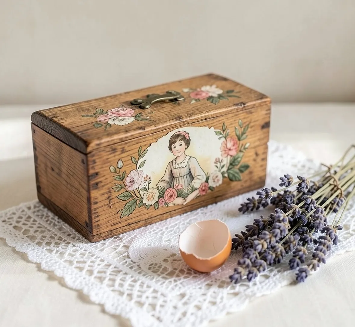 Scatola con découpage
