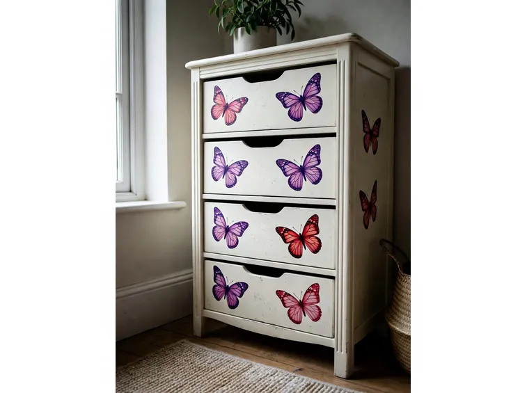 decoupage su scarpiera