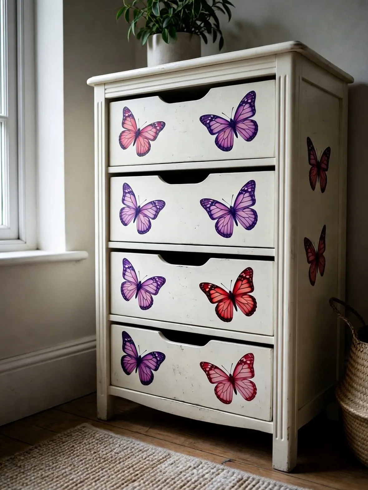 decoupage su scarpiera
