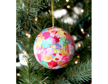 pallina di Natale decoupage