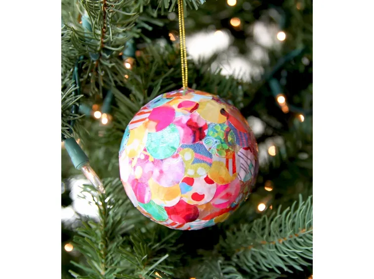 pallina di Natale decoupage