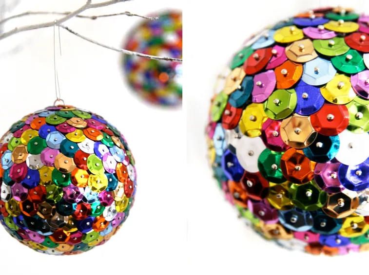 Palline con paillettes