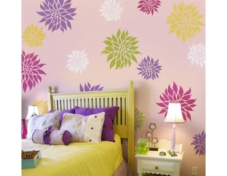 Cameretta decorata con ninfee