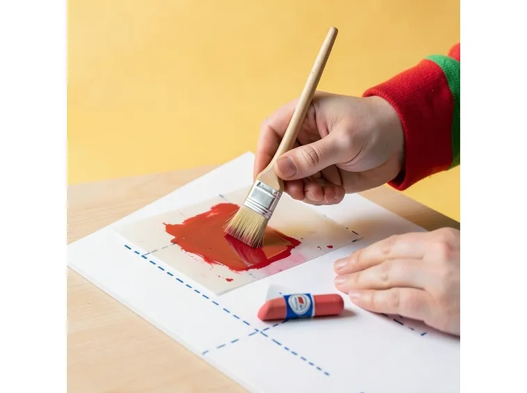 realizzazione decorazione con stencil