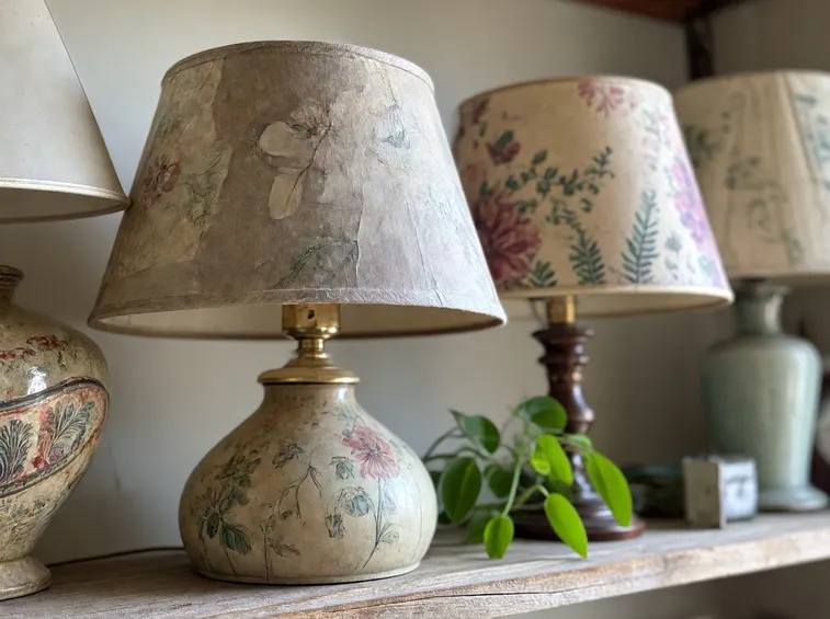 decoupage su lampada