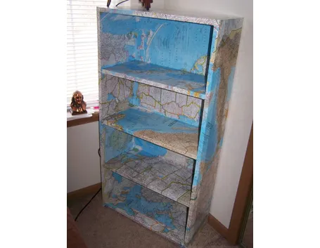 decoupage su libreria
