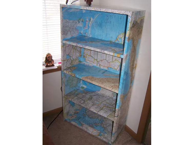 decoupage su libreria