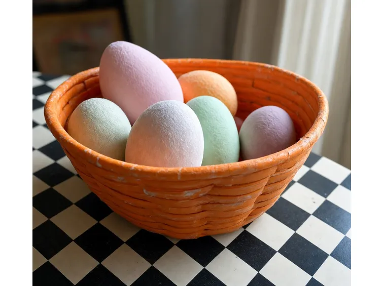 Uova di pasqua decoupage