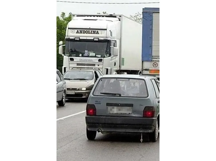 Traino in strada