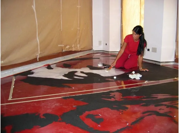resina per pavimenti artistica