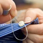 cucire bottone a camicia