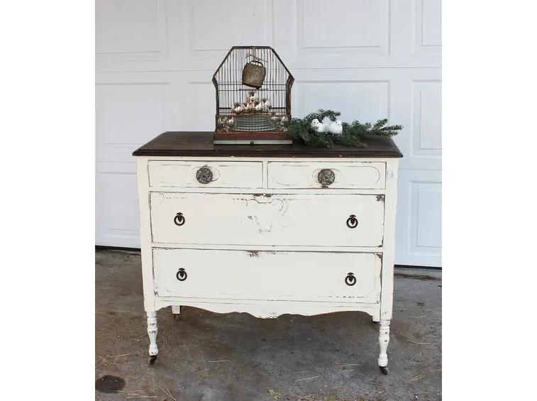 cassettiera shabby chic