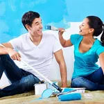 pittura blu