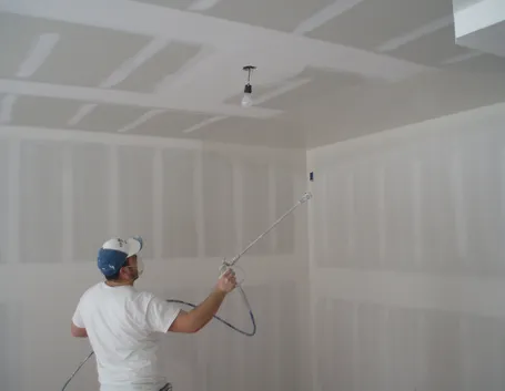verniciare a spruzzo in cartongesso
