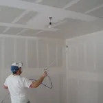 verniciare a spruzzo in cartongesso