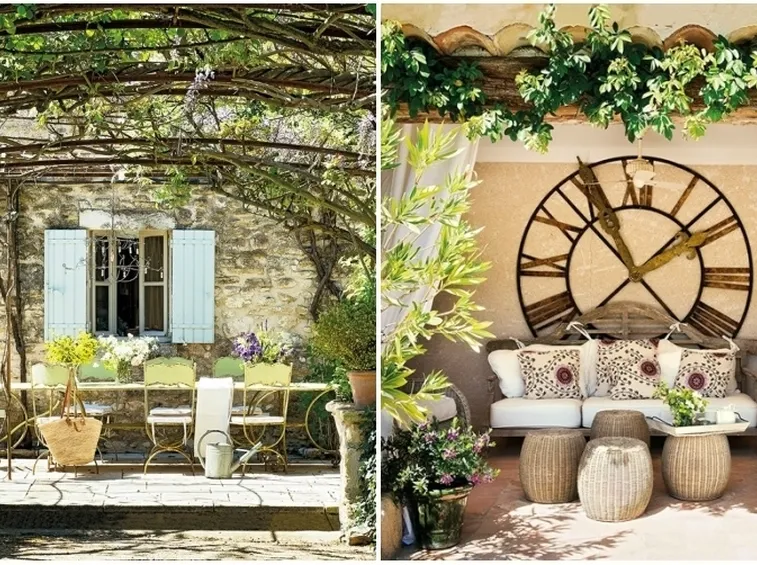 terrazzo in stile shabby chic