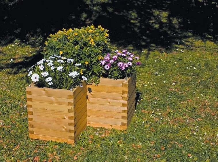 fioriera in legno