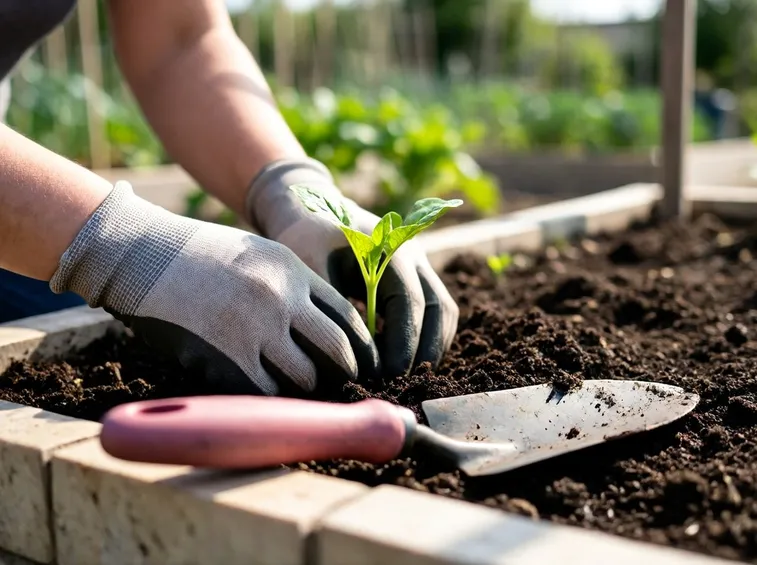 lavorare il terreno