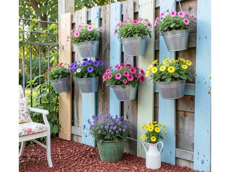 recupero pallet per giardino