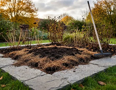 Pulizia delle aiuole e preparazione del terreno prima dell'inverno
