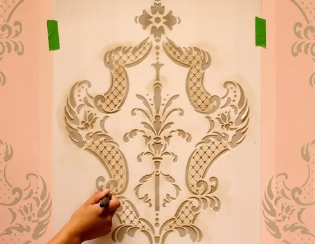 Come applicare stencil parete
