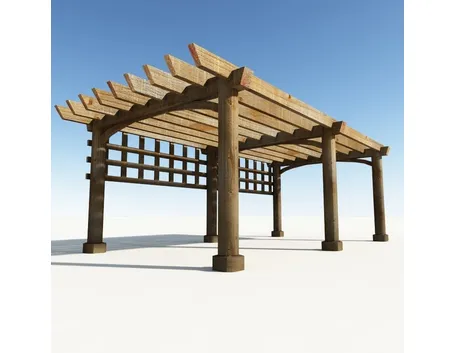 Esempio di pergolato in legno