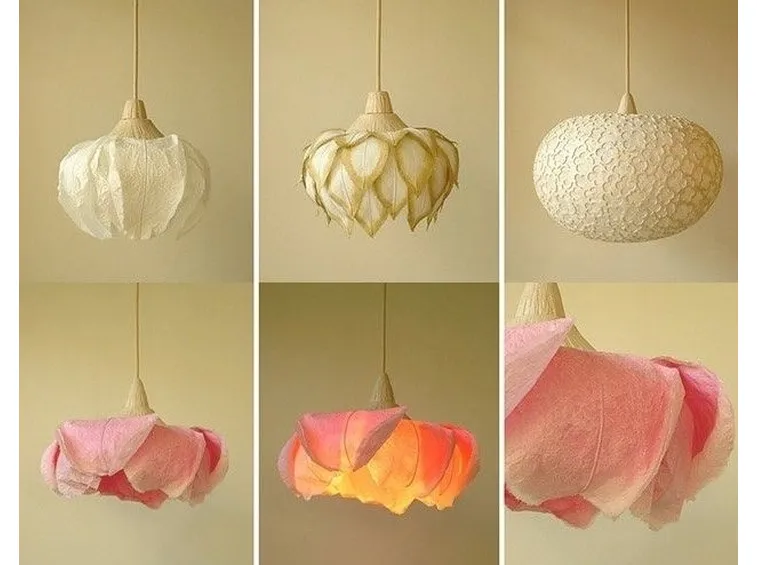 lampadari in carta washi