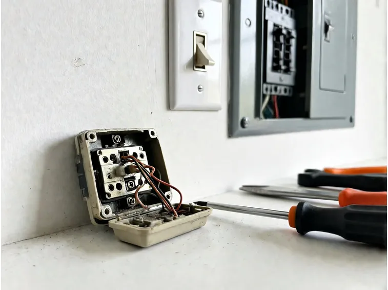 Togliere la corrente e smontare il vecchio termostato senza errori