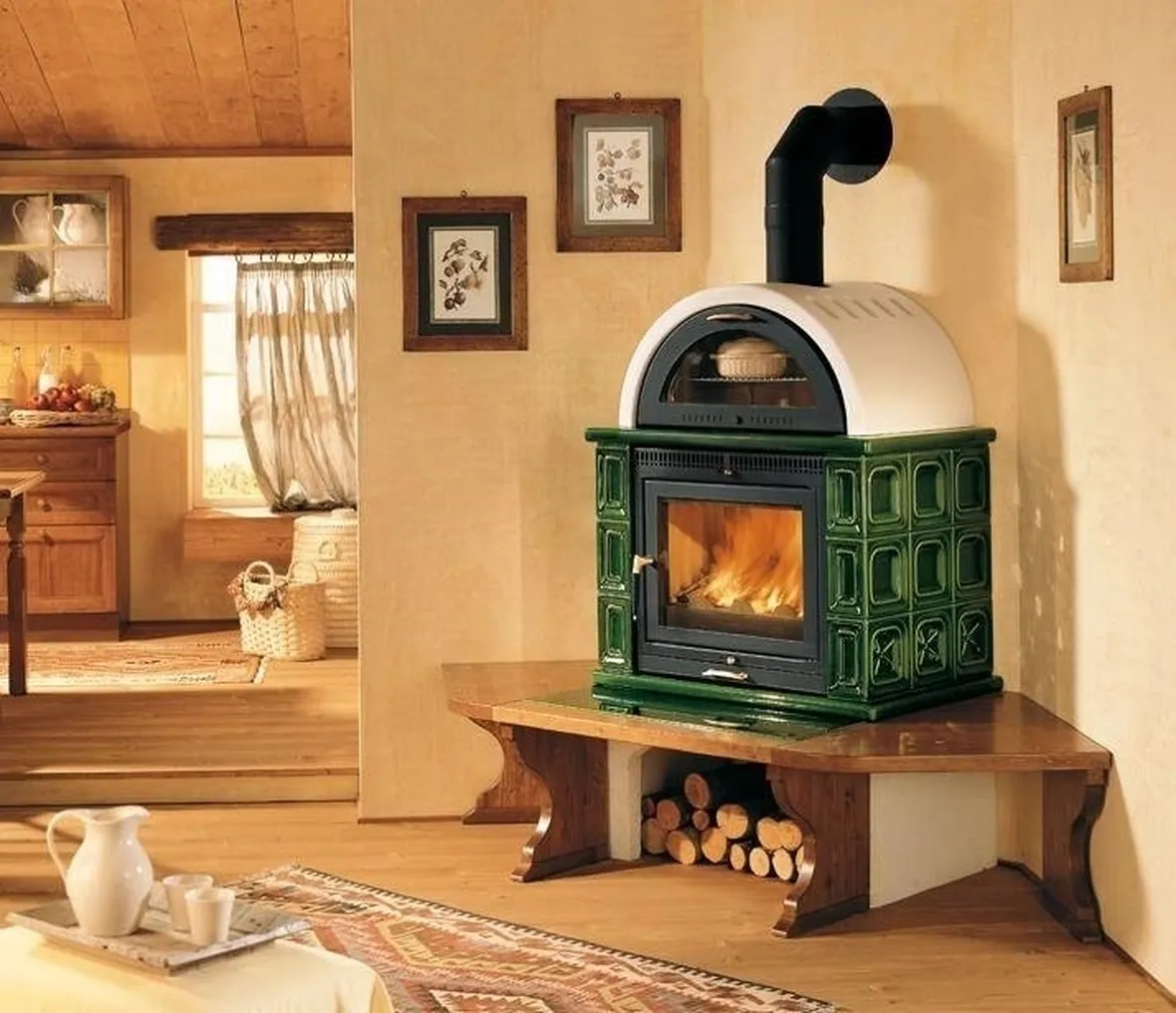 Stufe a legna con forno