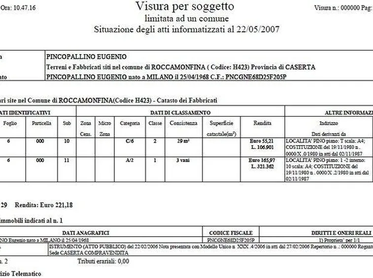 Come si legge una visura