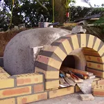 forno realizzato con malta refrattaria