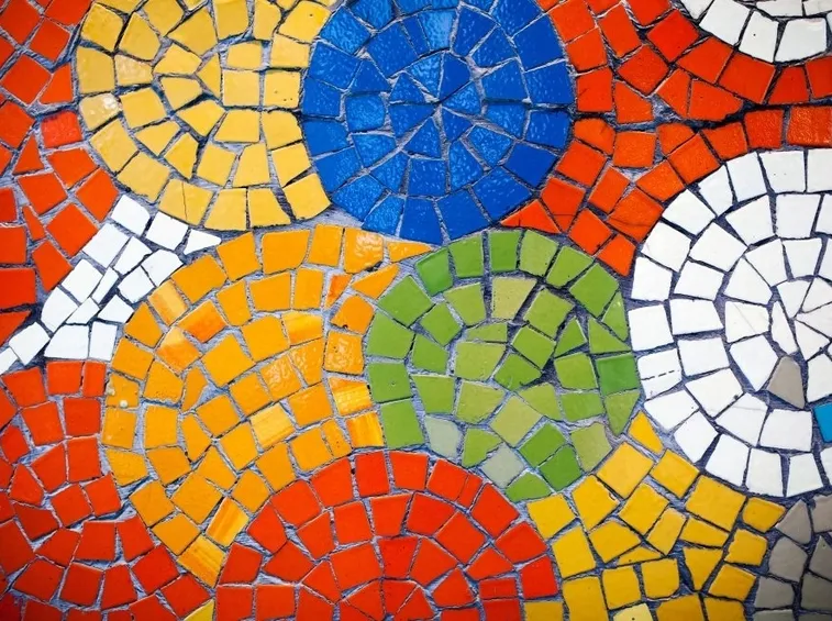Tessere da mosaico fai da te colorate