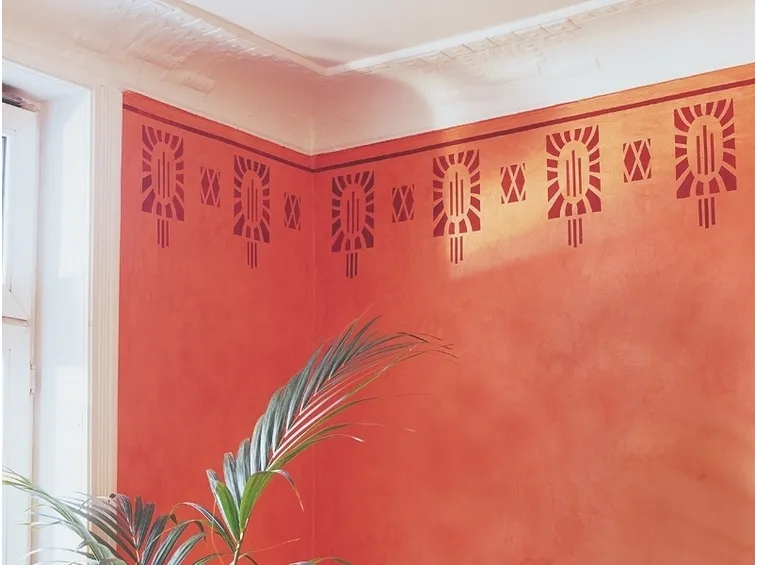 pareti decorate con stencil