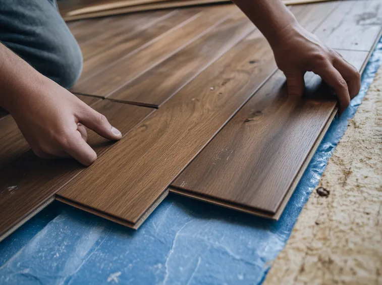 Posa finto parquet