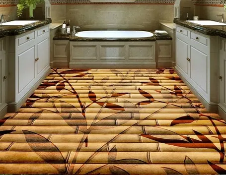 Parquet bamboo decorato