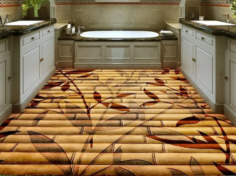 Parquet bamboo decorato
