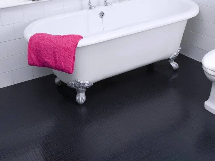pavimento in gomma per bagno